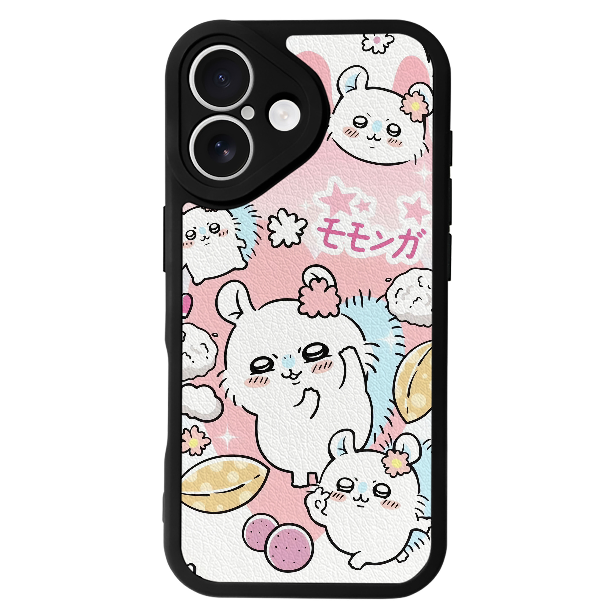 （画像用） ちいかわ Chii-kawa 【iPhone 16シリーズ対応】シリコンスマホケース（レザー調） 材質：シリコン